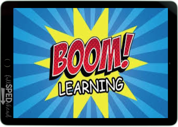 iPad with the logo from Boom Learning