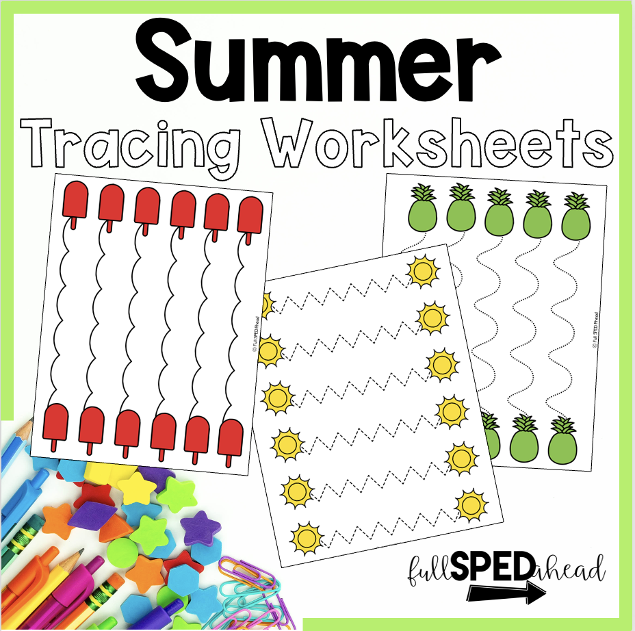 Seasonal fine motor tracing activities 