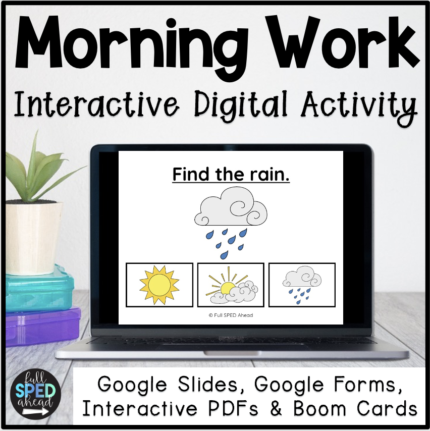 Morning work digital activities decks for circle time