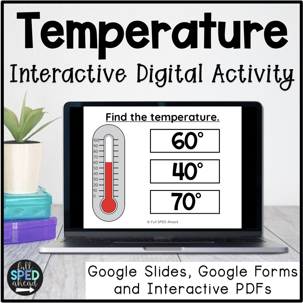 Temperature digital activities decks for circle time