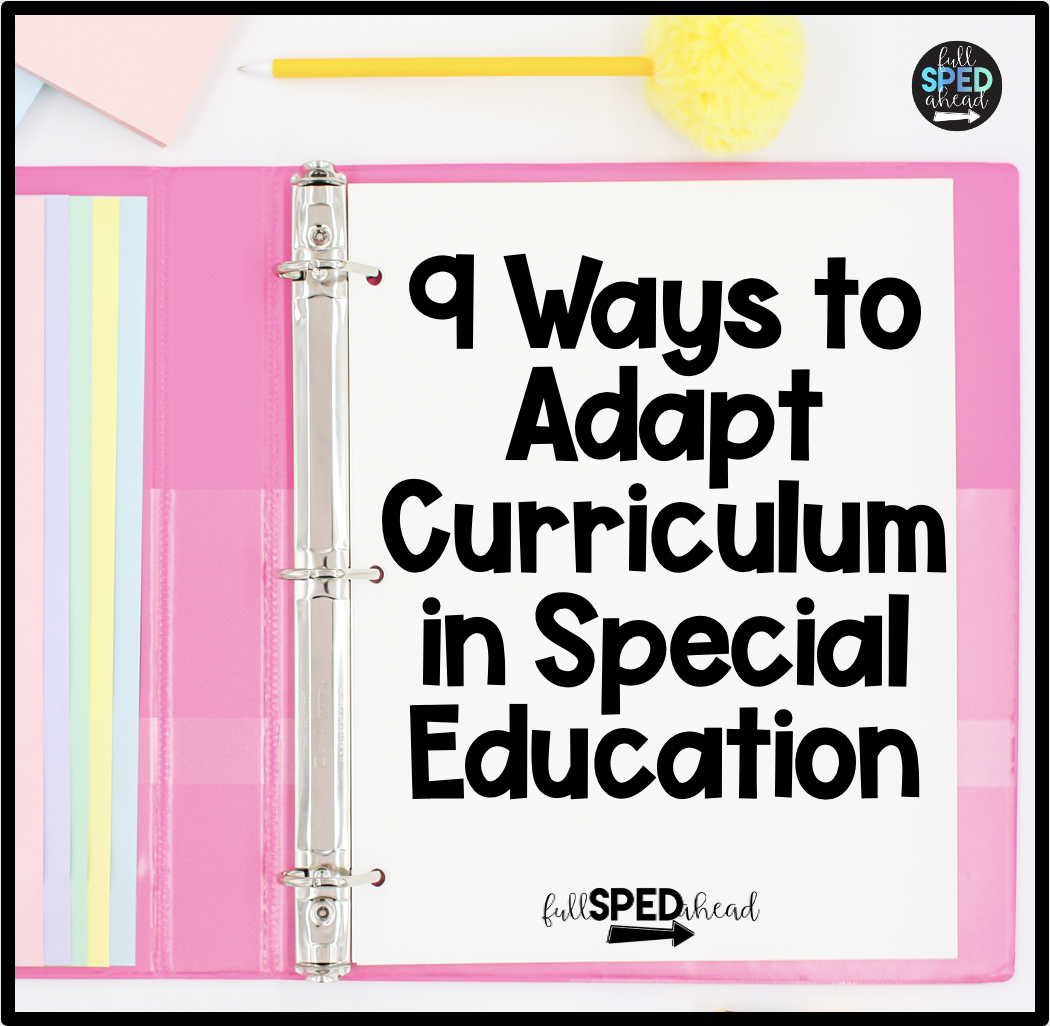 modified curriculum special education