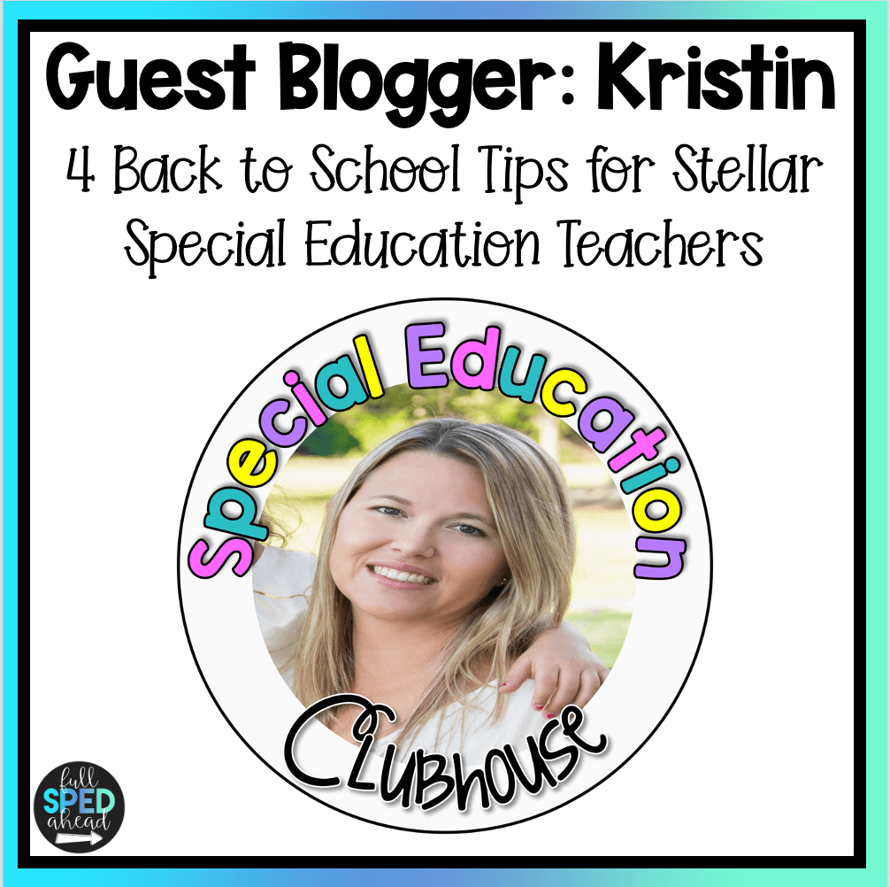 4 Back to School Tips for Stellar Special Education Teachers