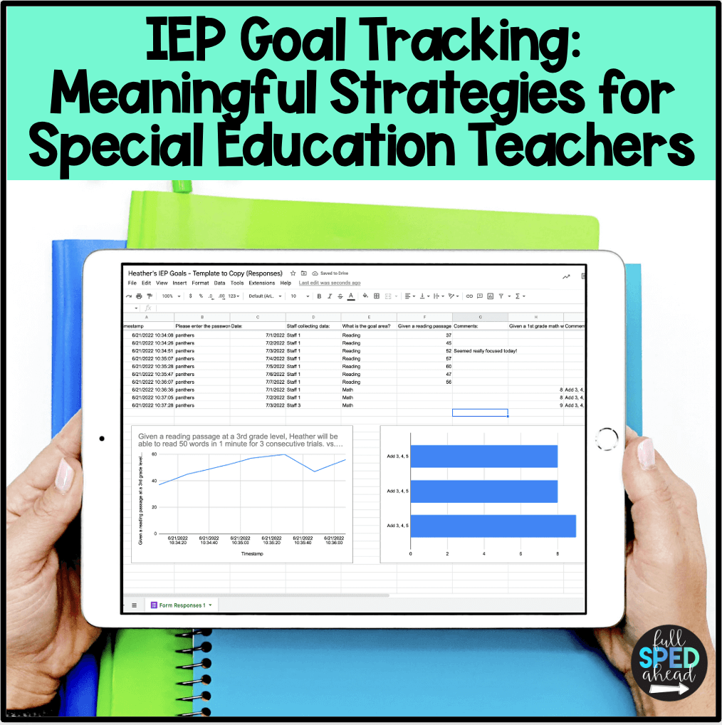 IEP Goal Tracking: Meaningful Strategies for Special Education Teachers