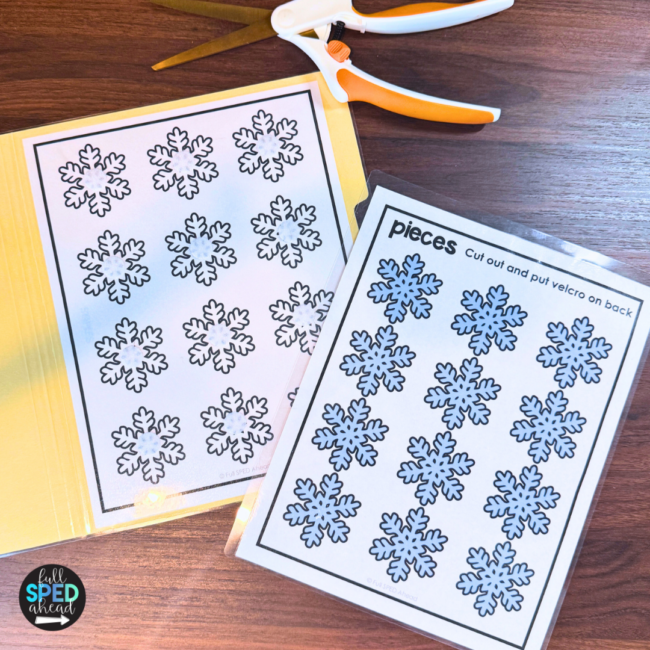 Free Winter Errorless File Folders Games Autism Centers Special Education - Image 2