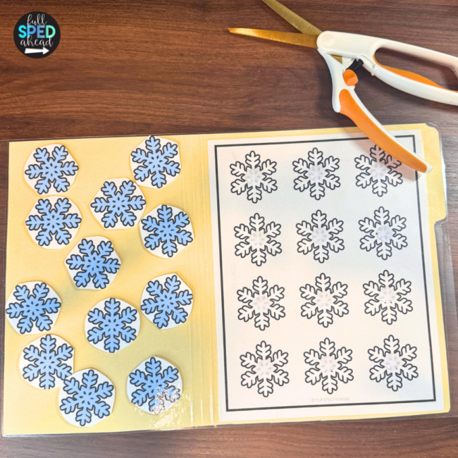 Free Winter Errorless File Folders Games Autism Centers Special Education - Image 3